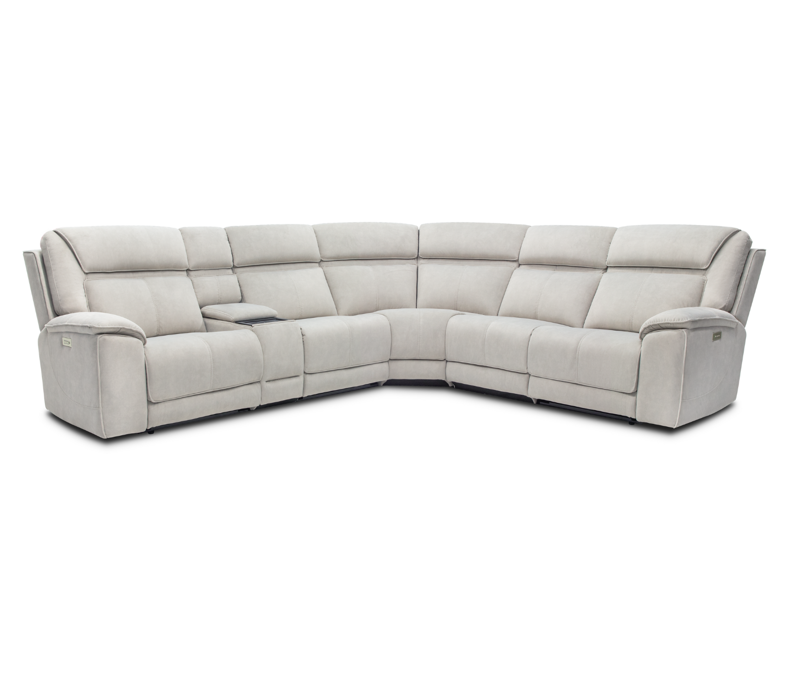 Cruise 6 Piece Sectional - Triple Power - Dove Fabric