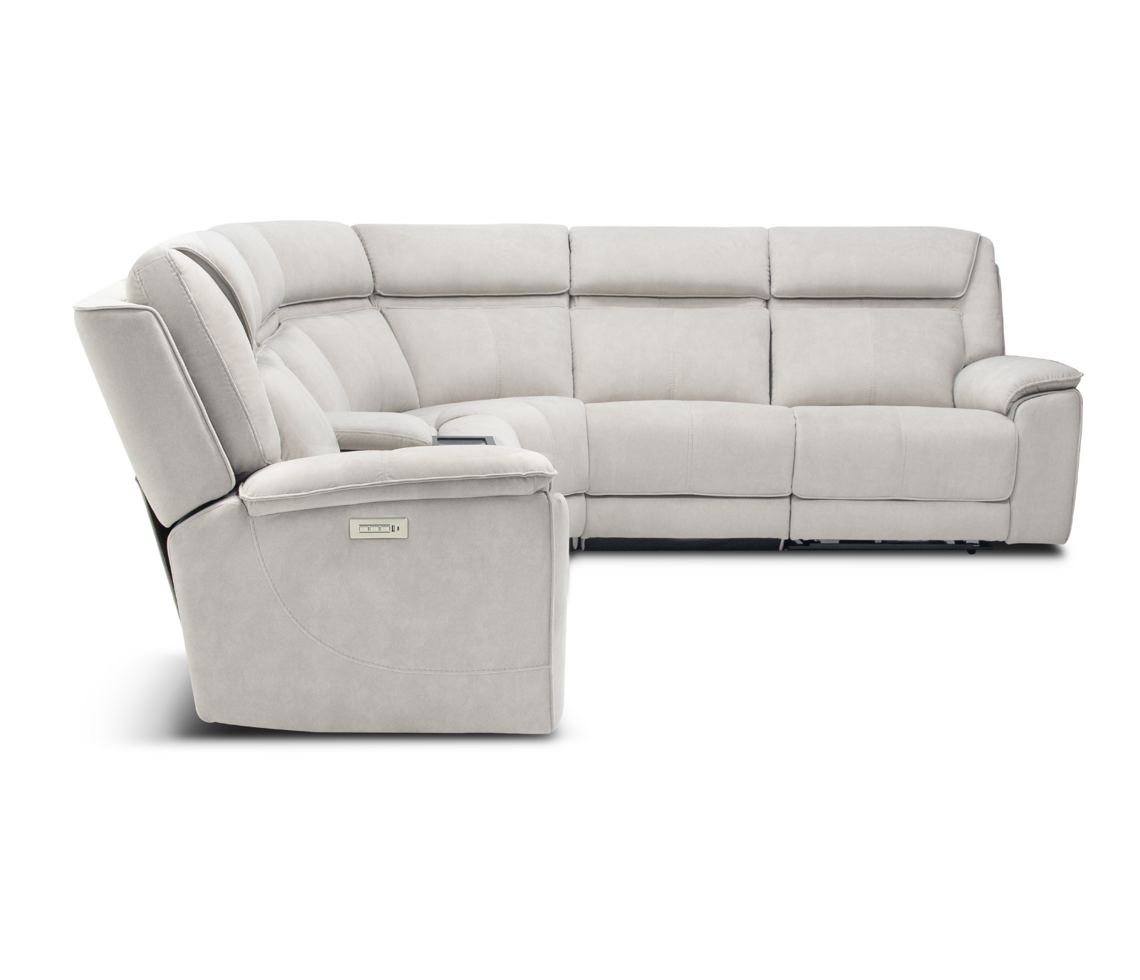 Cruise 6 Piece Sectional - Triple Power - Dove Fabric