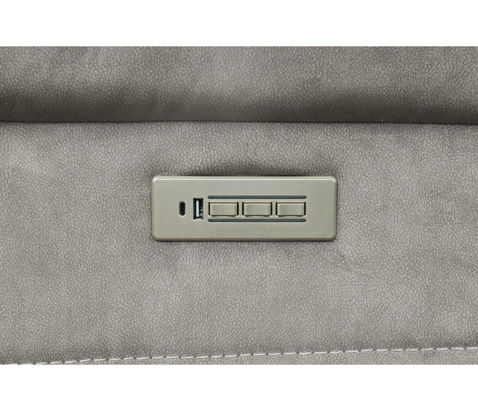 Cobalt Sofa - Triple Power - Elephant Grey Fabric