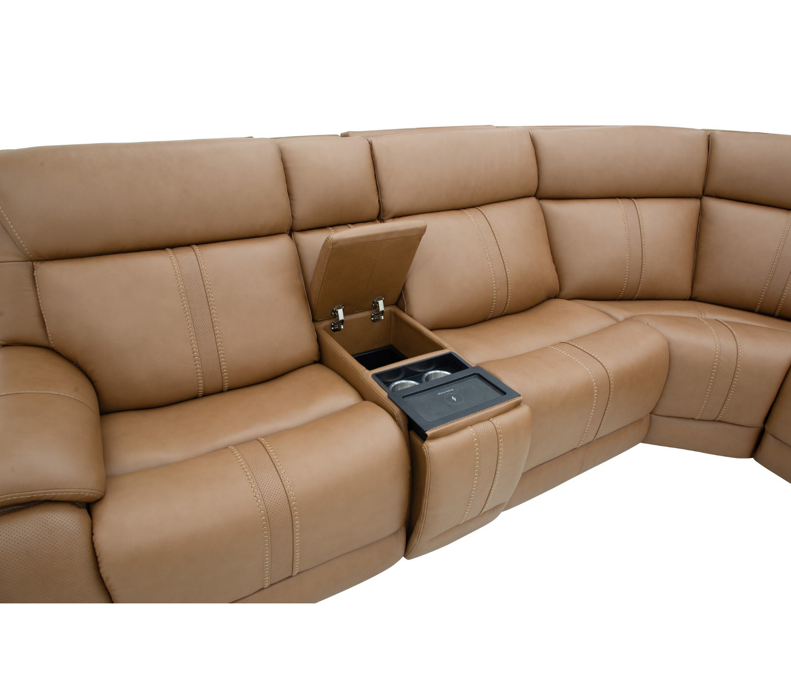 Decibel 6 Piece Sectional - Home Theatre Immersive - Butternut Leather