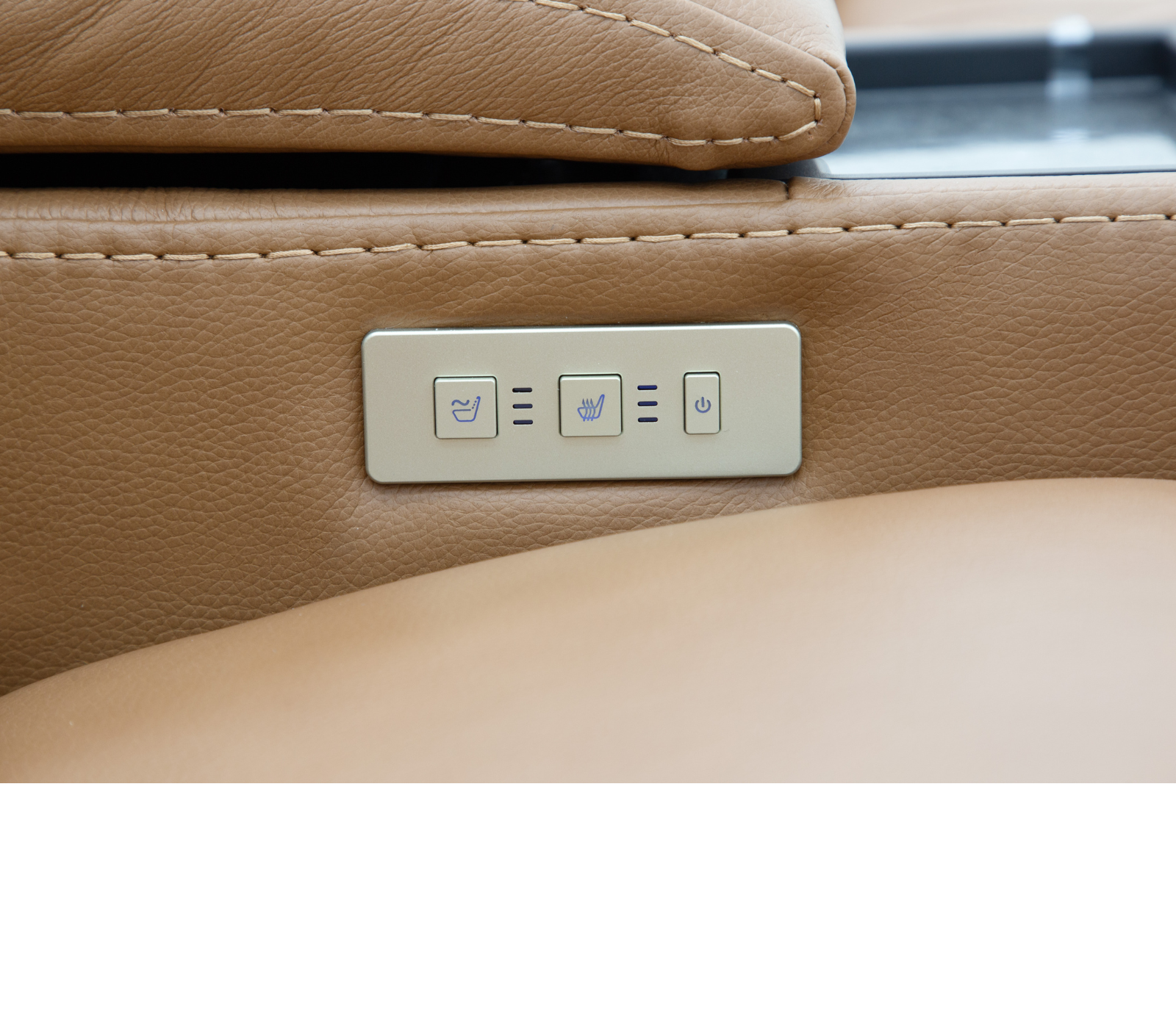 Decibel Loveseat W/ Console - Home Theatre Immersive - Butternut Leather