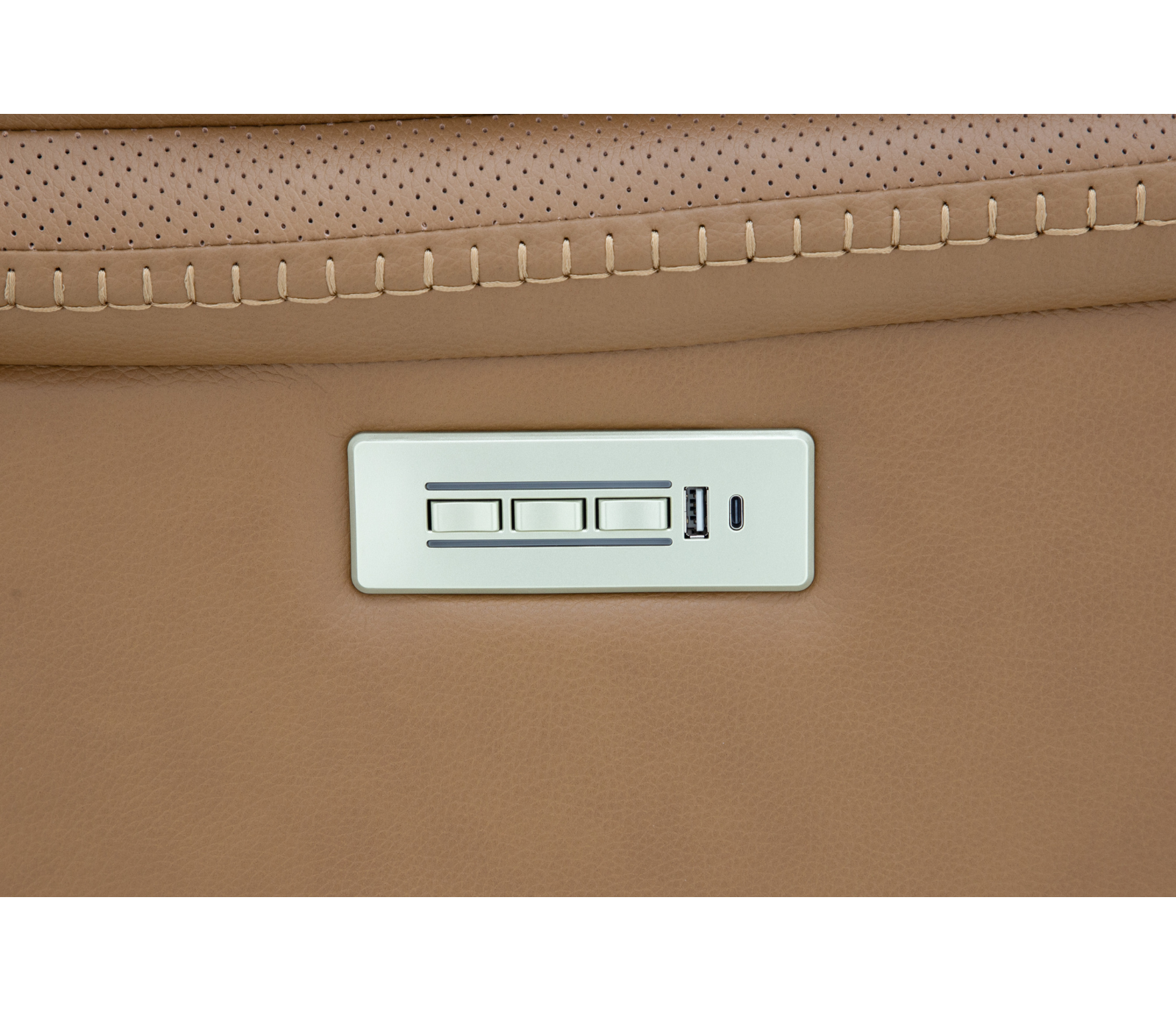 Decibel Loveseat W/ Console - Home Theatre Immersive - Butternut Leather