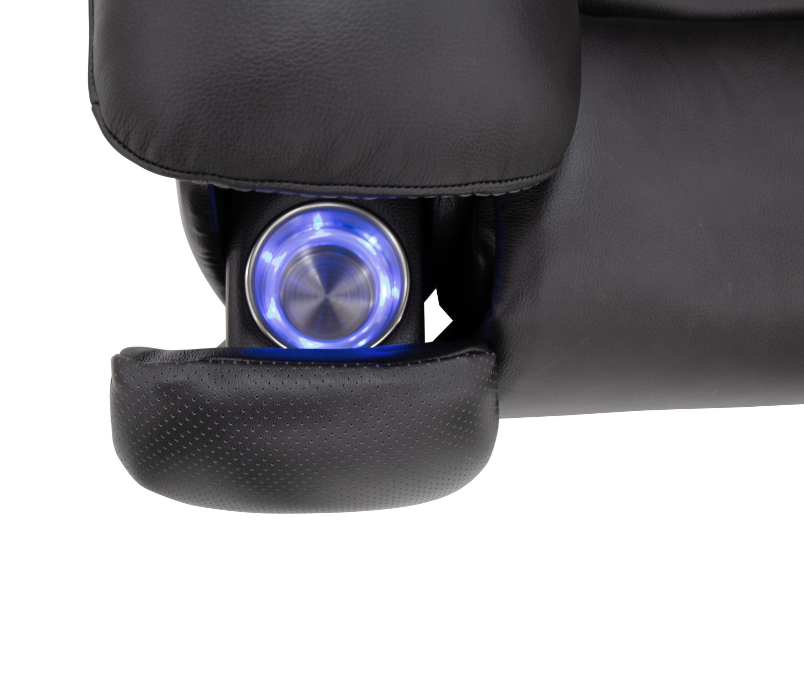 Decibel Loveseat W/ Console - Home Theatre Immersive - Charcoal Leather