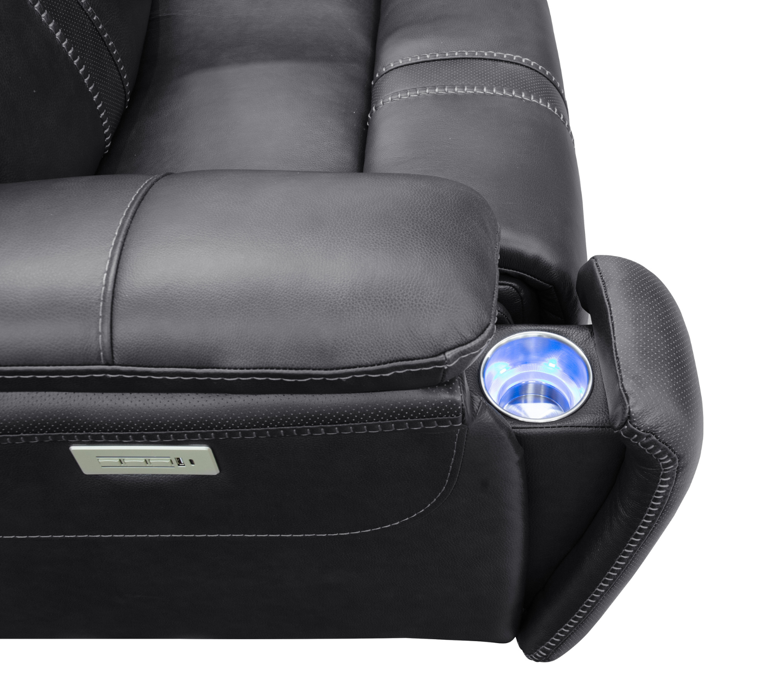 Decibel Sofa - Home Theatre Immersive - Charcoal Leather