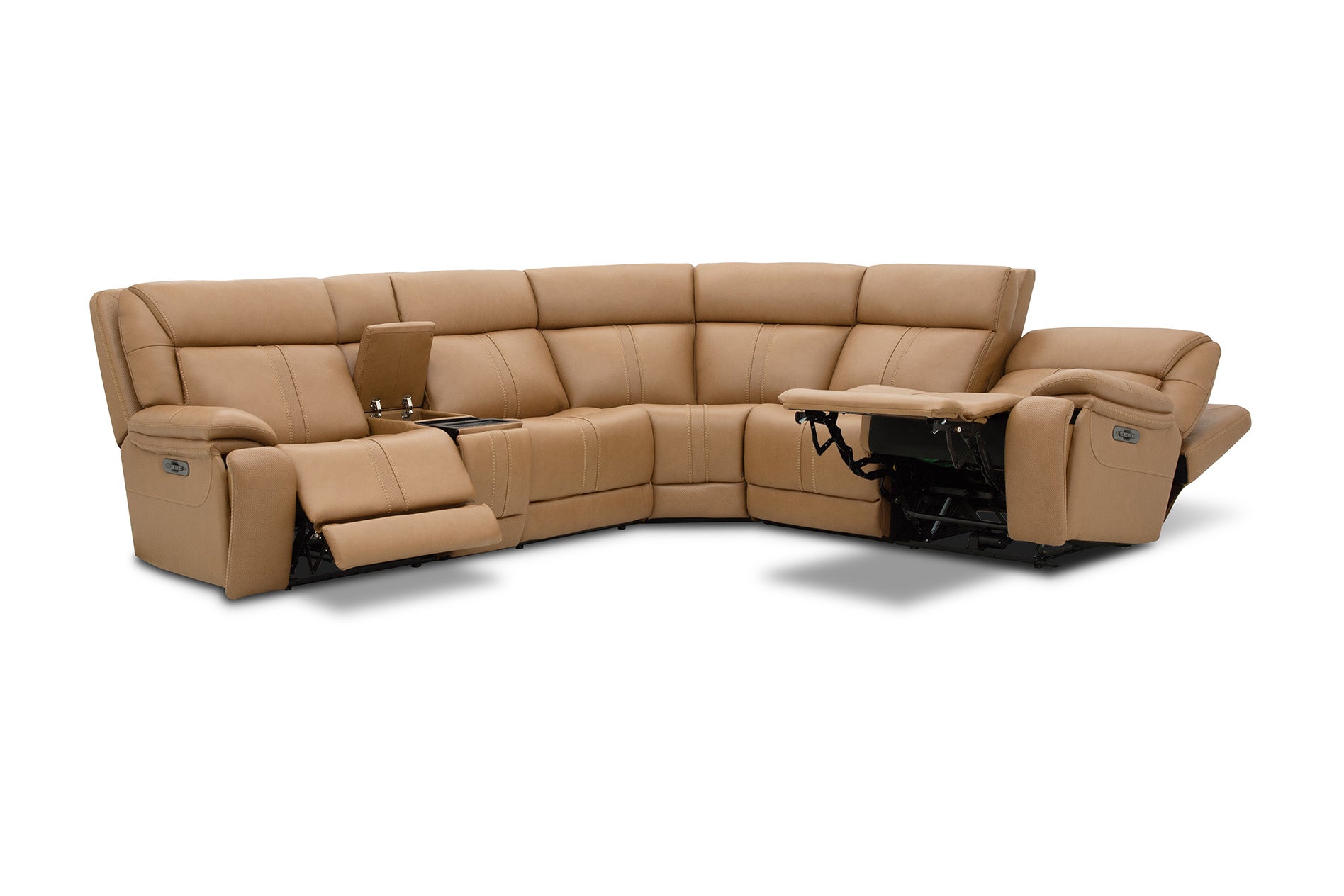 Decibel 6 Piece Sectional - Home Theatre Immersive - Butternut Leather