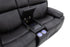 Decibel Loveseat W/ Console - Home Theatre Immersive - Charcoal Leather