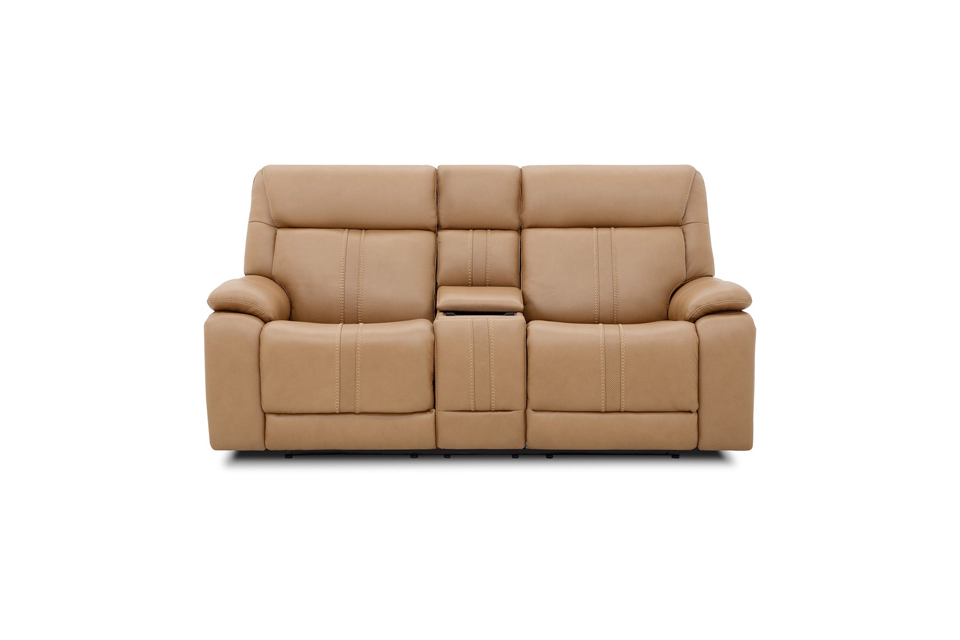 Decibel Loveseat W/ Console - Home Theatre Immersive - Butternut Leather