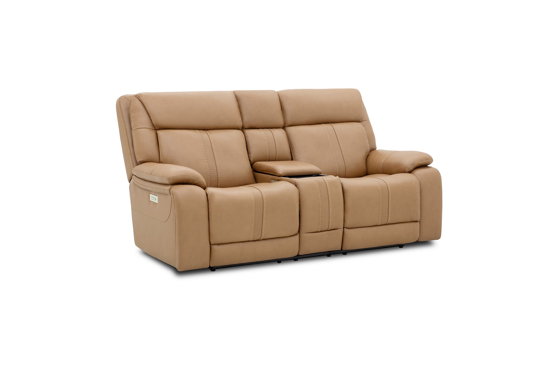 Decibel Loveseat W/ Console - Home Theatre Immersive - Butternut Leather