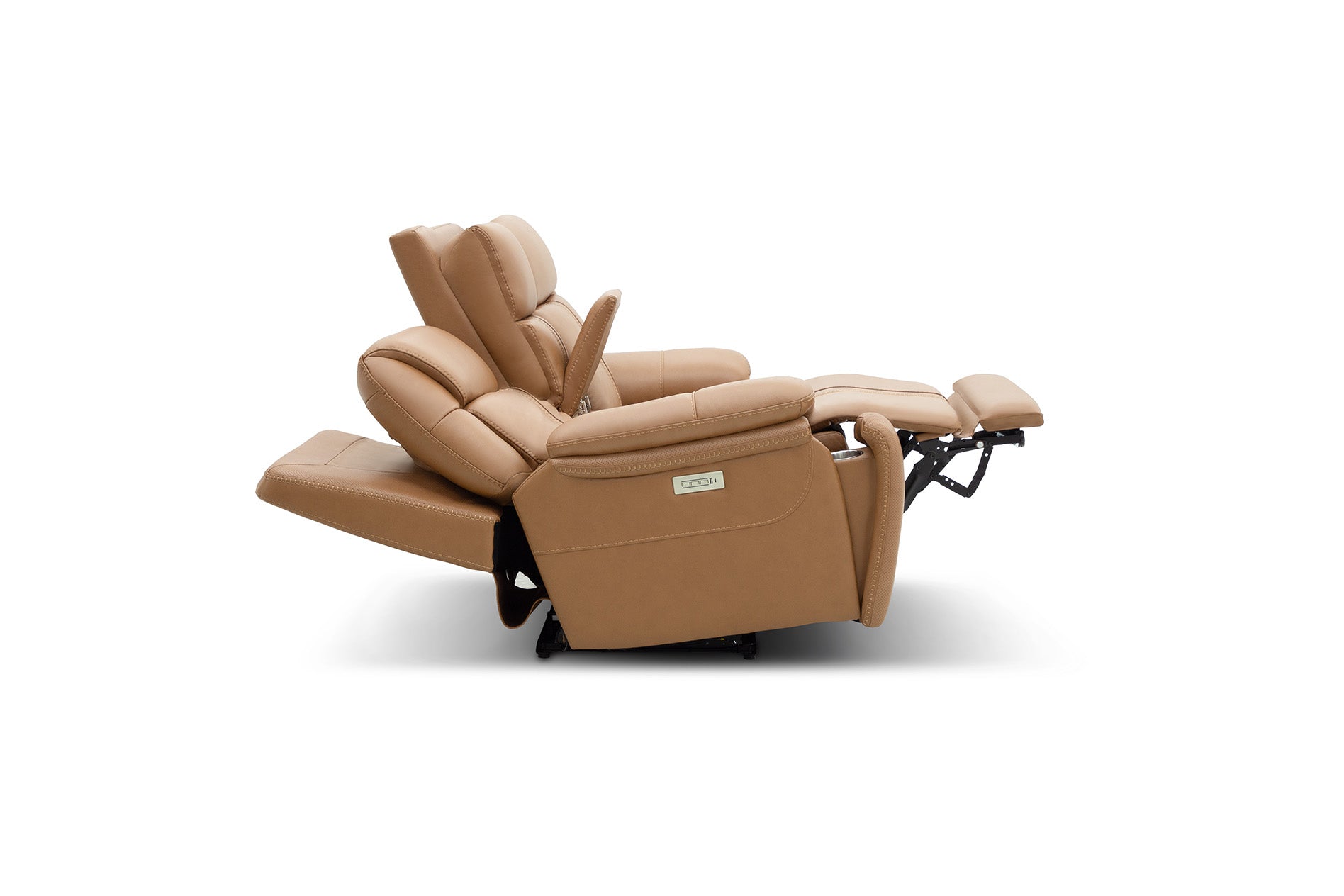 Decibel Loveseat W/ Console - Home Theatre Immersive - Butternut Leather