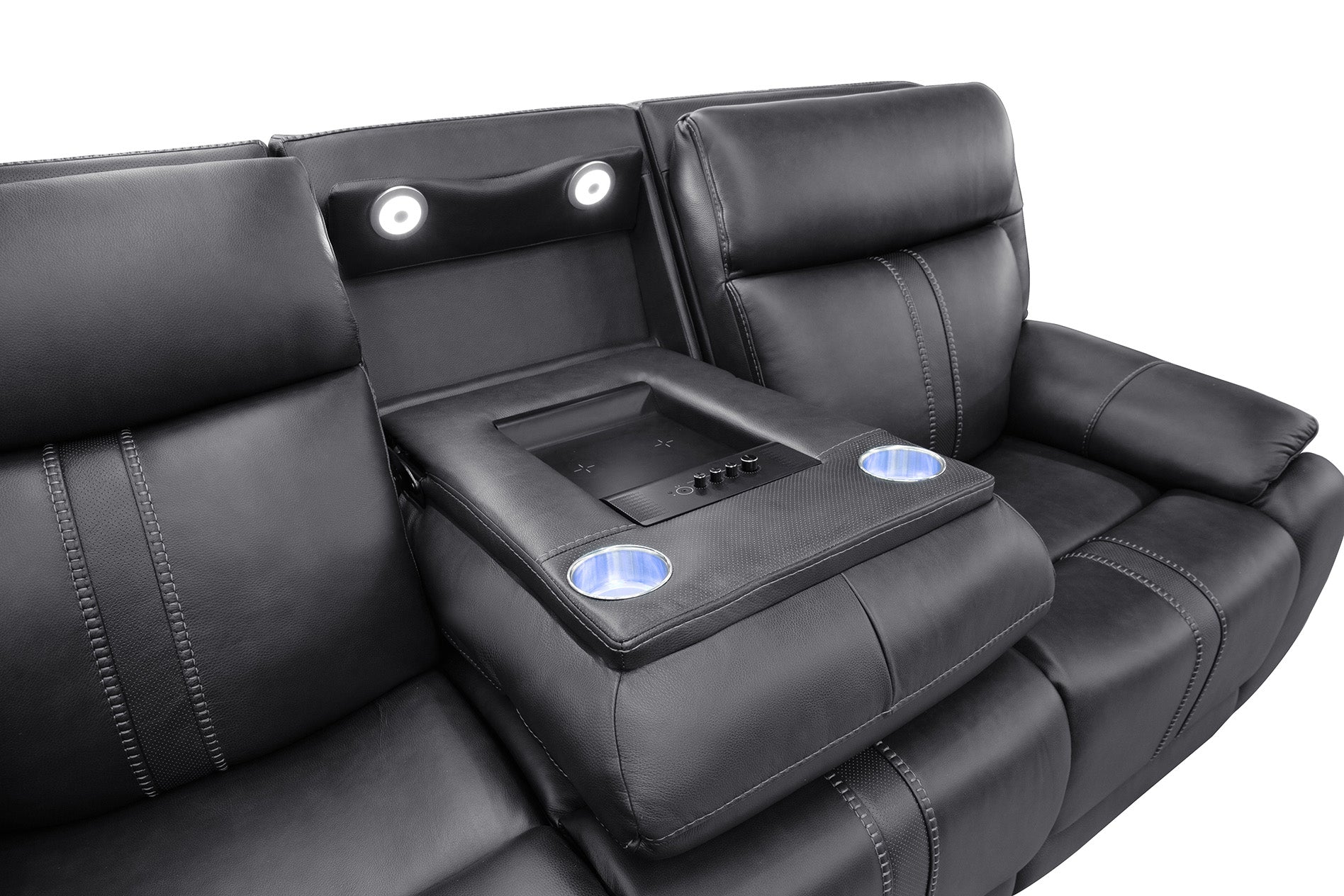 Decibel Sofa - Home Theatre Immersive - Charcoal Leather