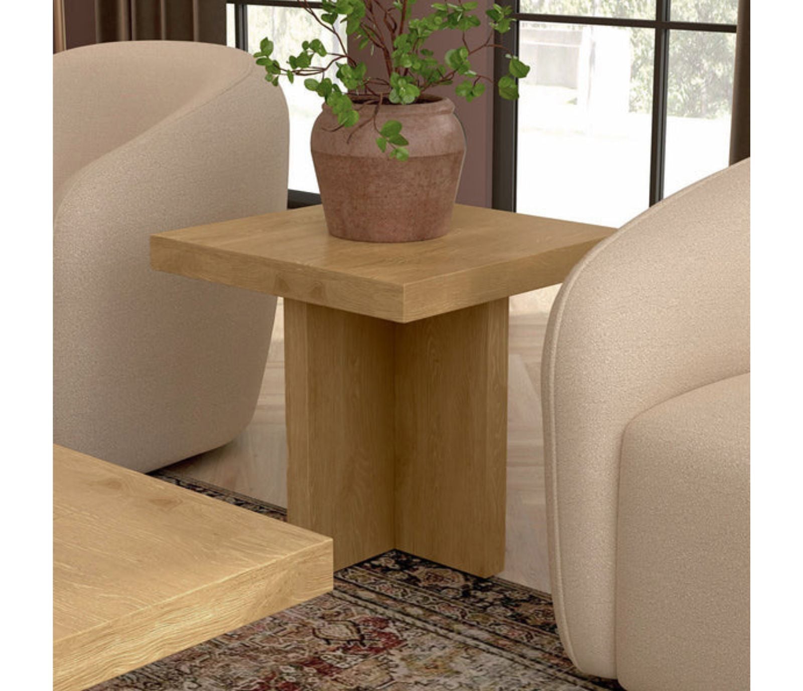 Dario End Table - Natural