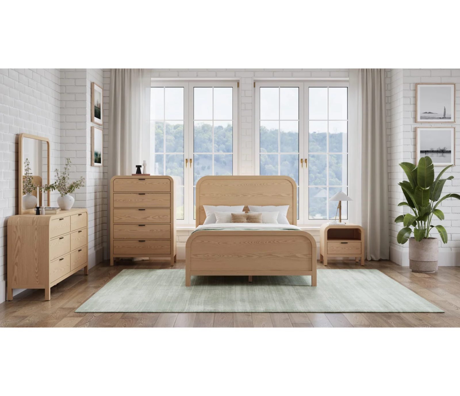 Drake 1 Drawer Nightstand - Timber