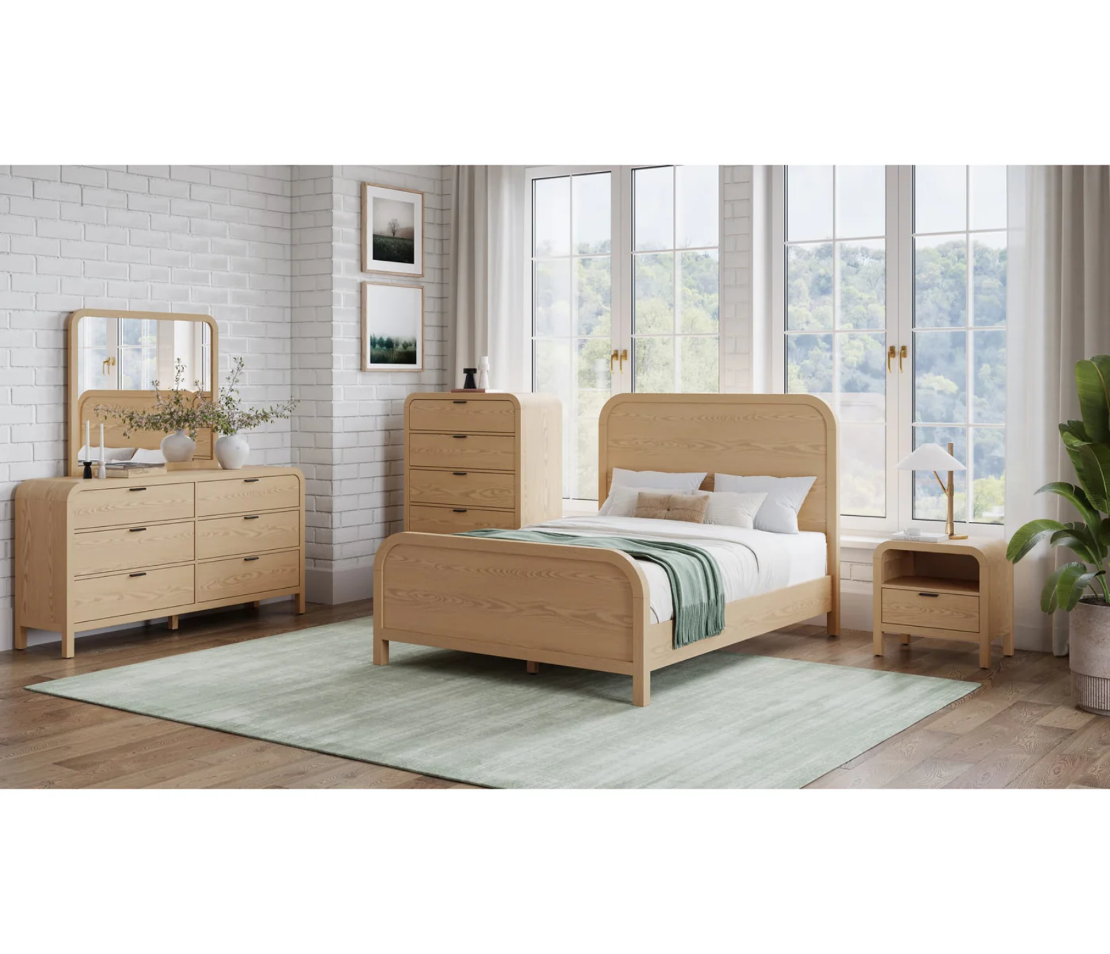 Drake 1 Drawer Nightstand - Timber