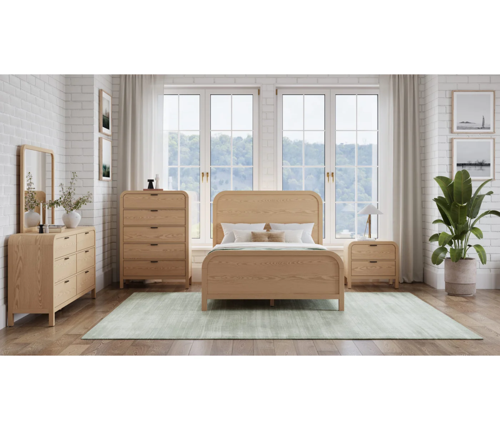 Drake 2 Drawer Nightstand - Timber