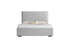 Drift Upholstered Bed w/ Lift Storage - Oyster Fabric