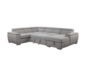 Eddie 4 Piece Sectional w/ Pull-Out Sleeper
