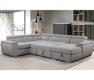 Eddie 4 Piece Sectional w/ Pull-Out Sleeper