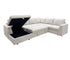 Emmitt 4 Piece Sectional w/ Pull-Out Sleeper - Tweed Ivory Fabric