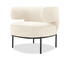 Finn Lounge Chair - Cream Boucle Fabric