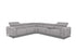 Friday 6 Piece Sectional - Power Reclining - Dove Fabric