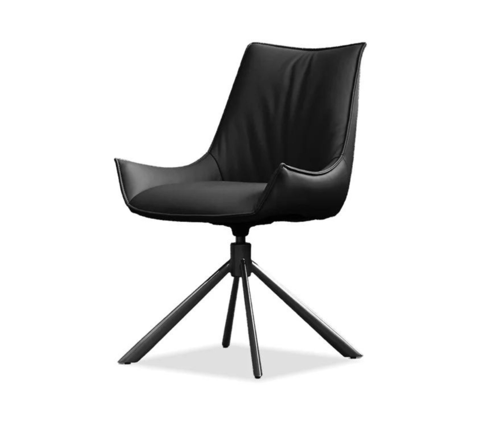 Giulia Swivel Side Chair - Black