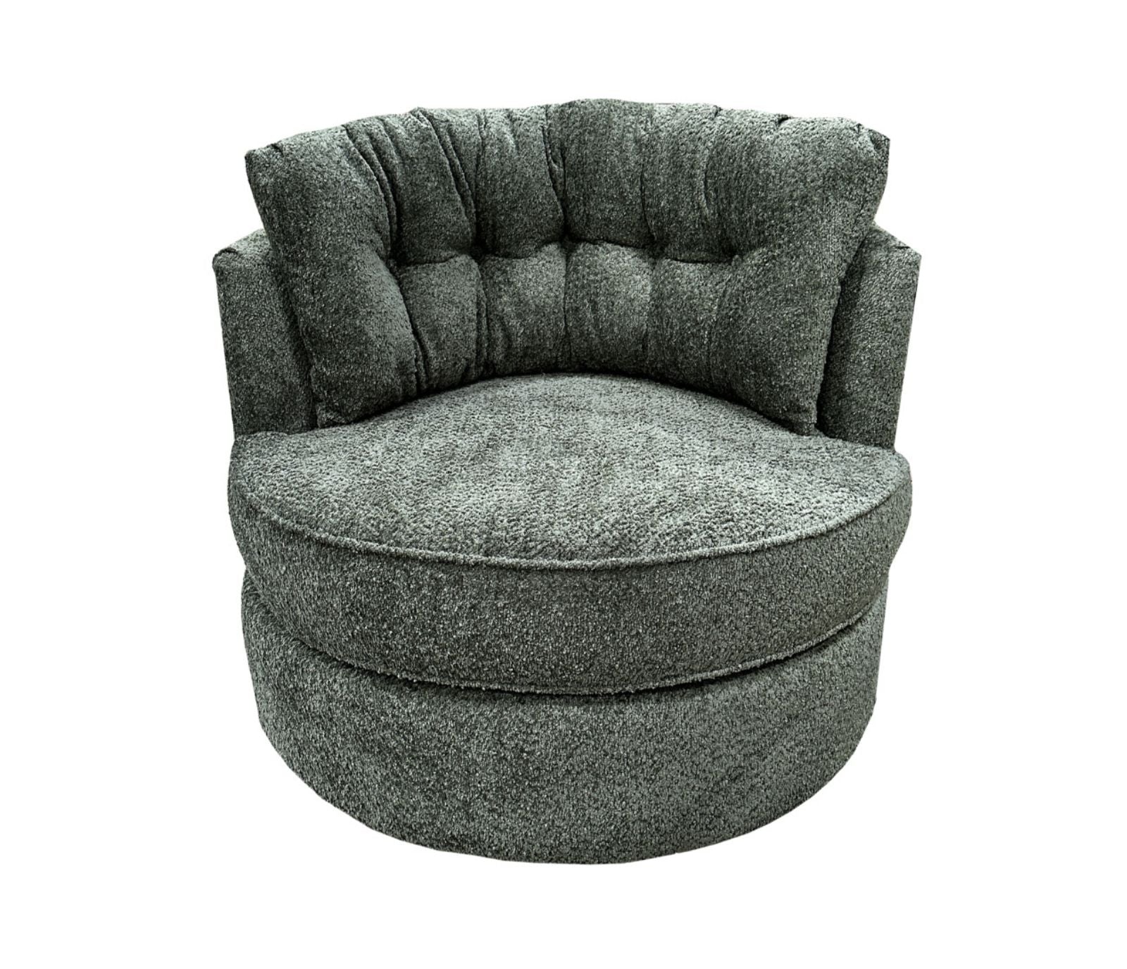 Globe Swivel Accent Chair - Fabric - Custom