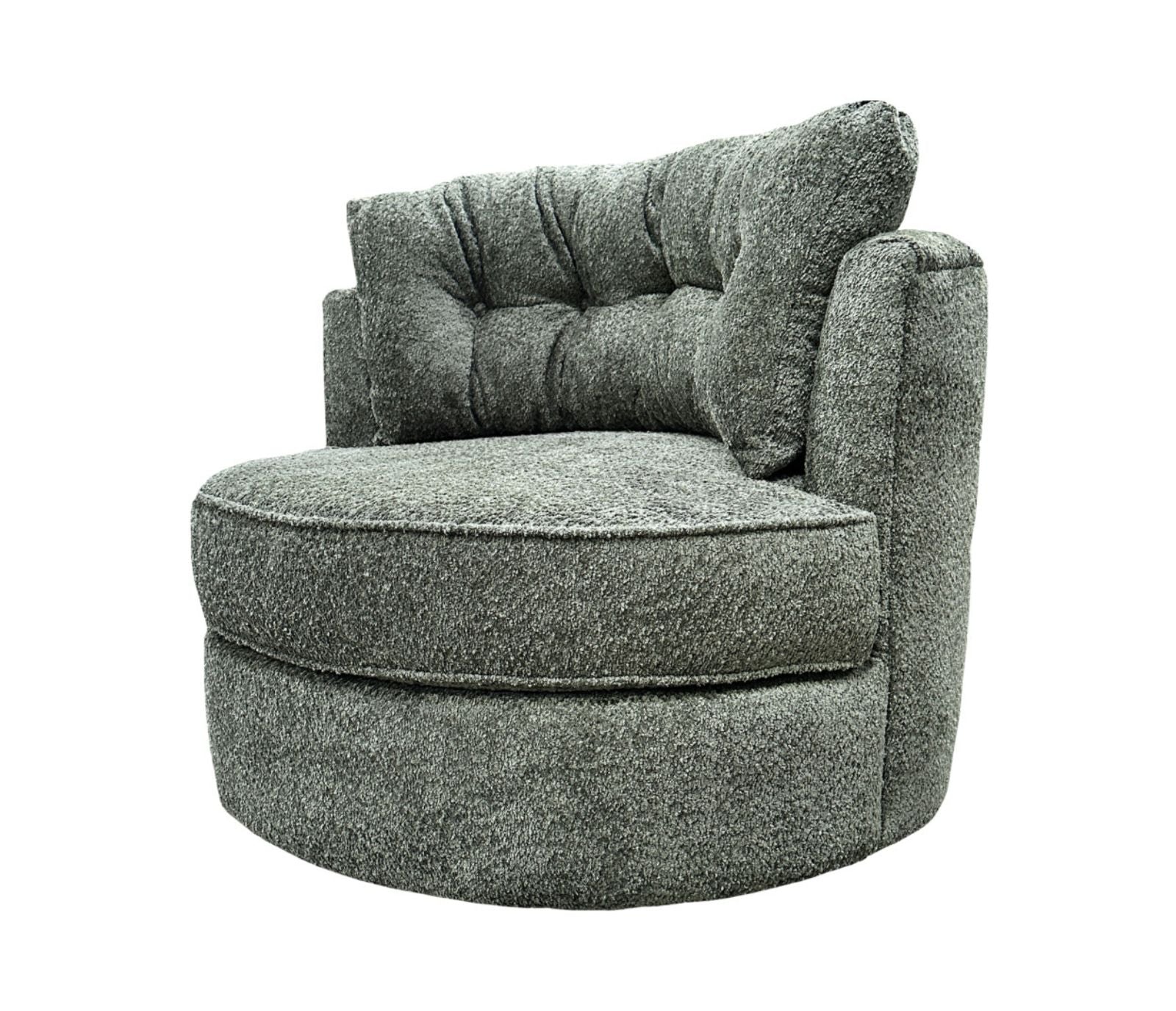 Globe Swivel Accent Chair - Fabric - Custom