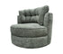 Globe Swivel Accent Chair - Fabric - Custom