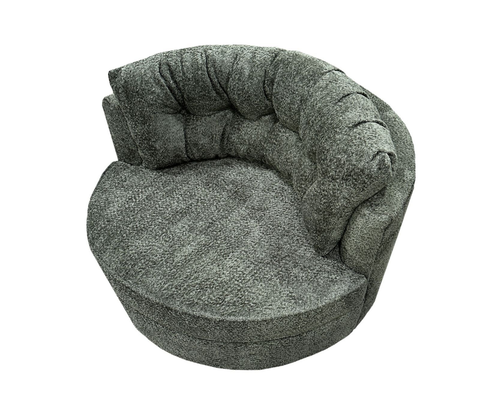 Globe Swivel Accent Chair - Fabric - Custom