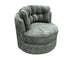 Globe Swivel Accent Chair - Fabric - Custom