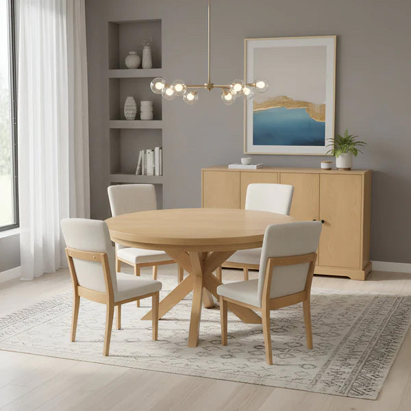 Griffey Round Dining Table - Natural
