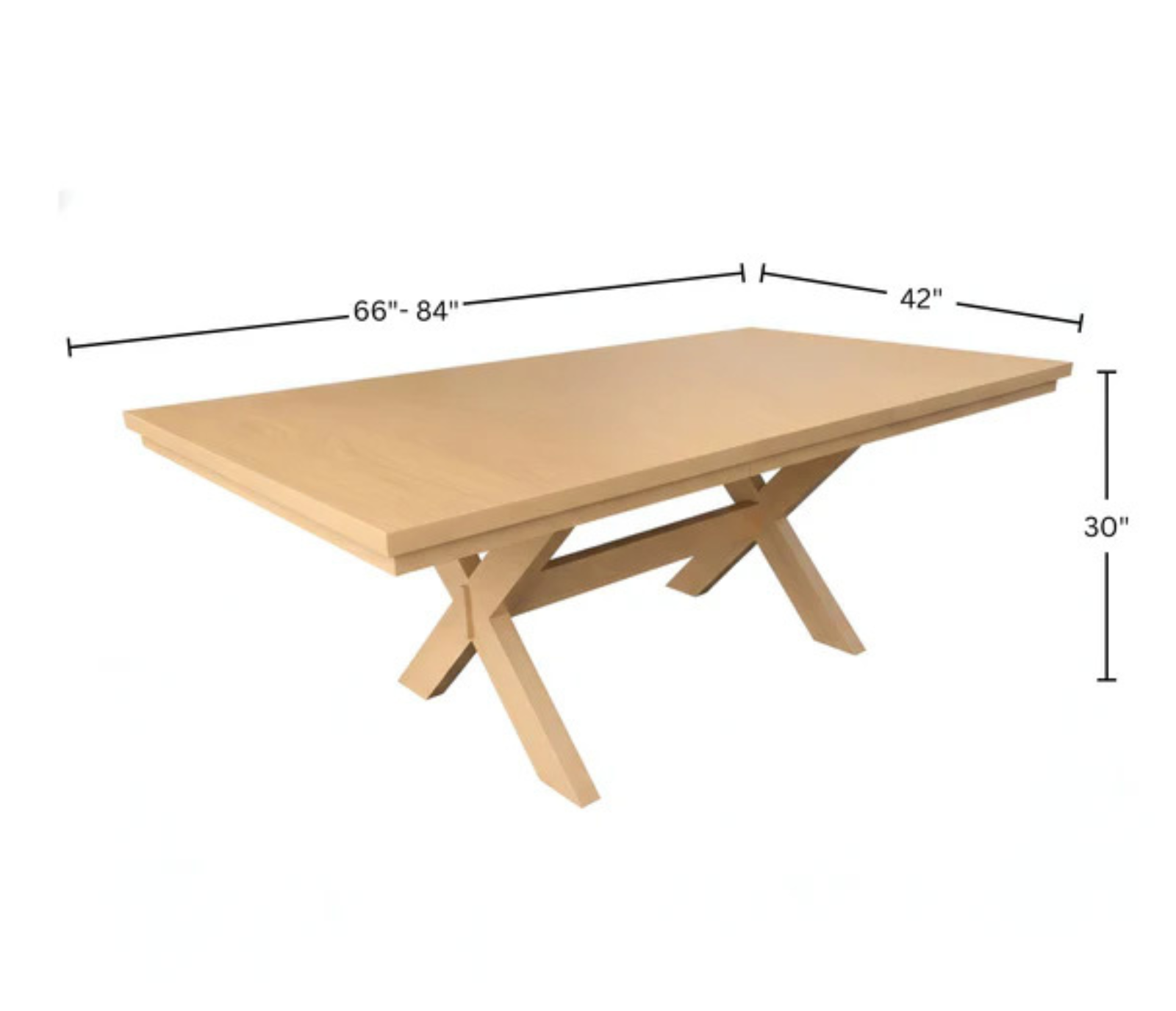 Griffey Rectangle Dining Table W/ Extension - Natural