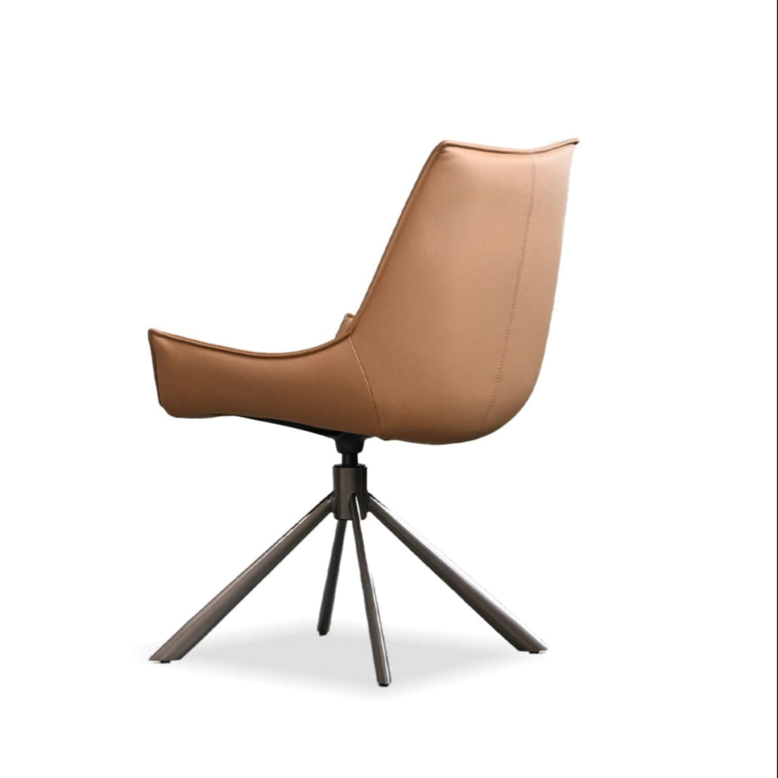 Giulia Swivel Dining Chair - Golden Rum