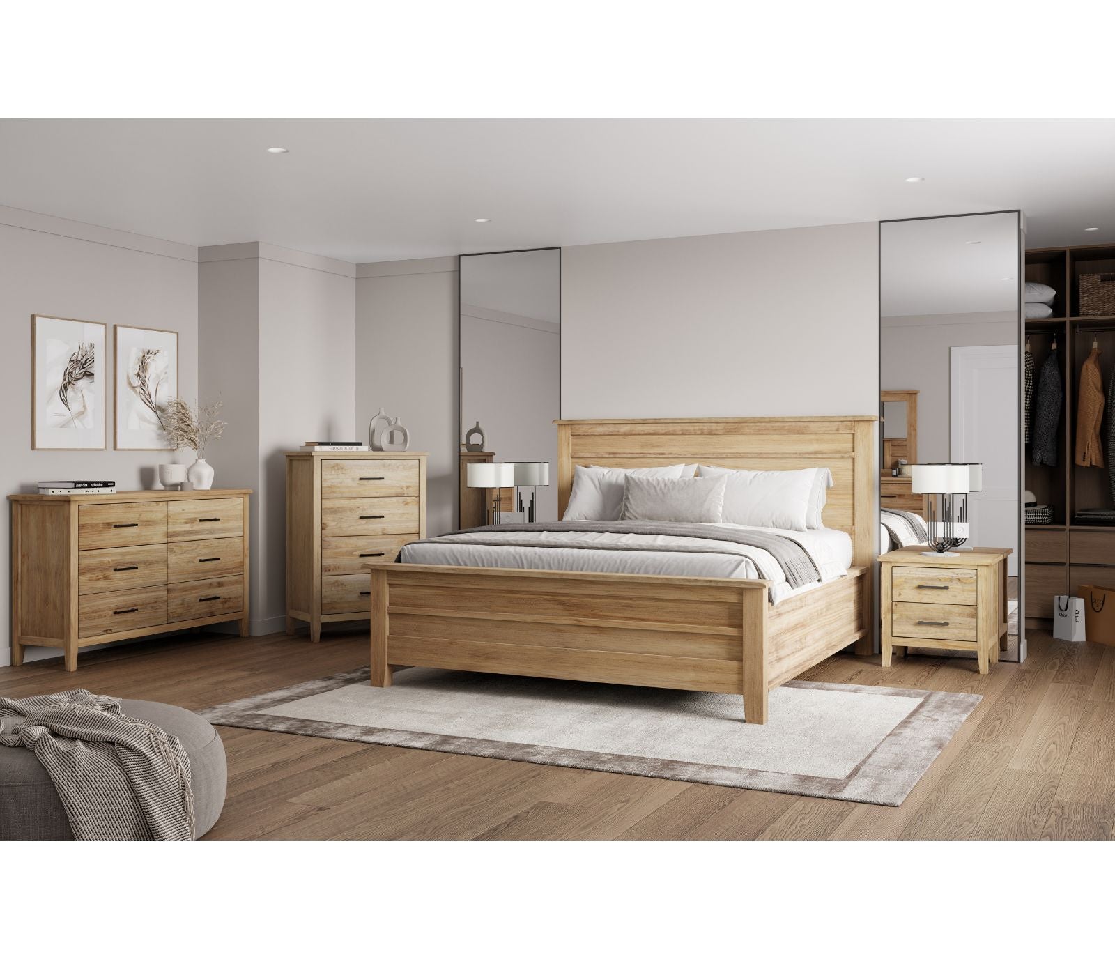 Harlow Bed - Natural - Custom