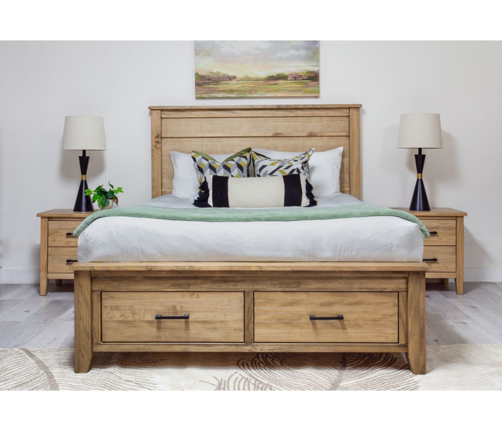 Harlow Storage Bed - Natural - Custom
