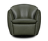 Hermes Swivel Chair - Moss Green Leather