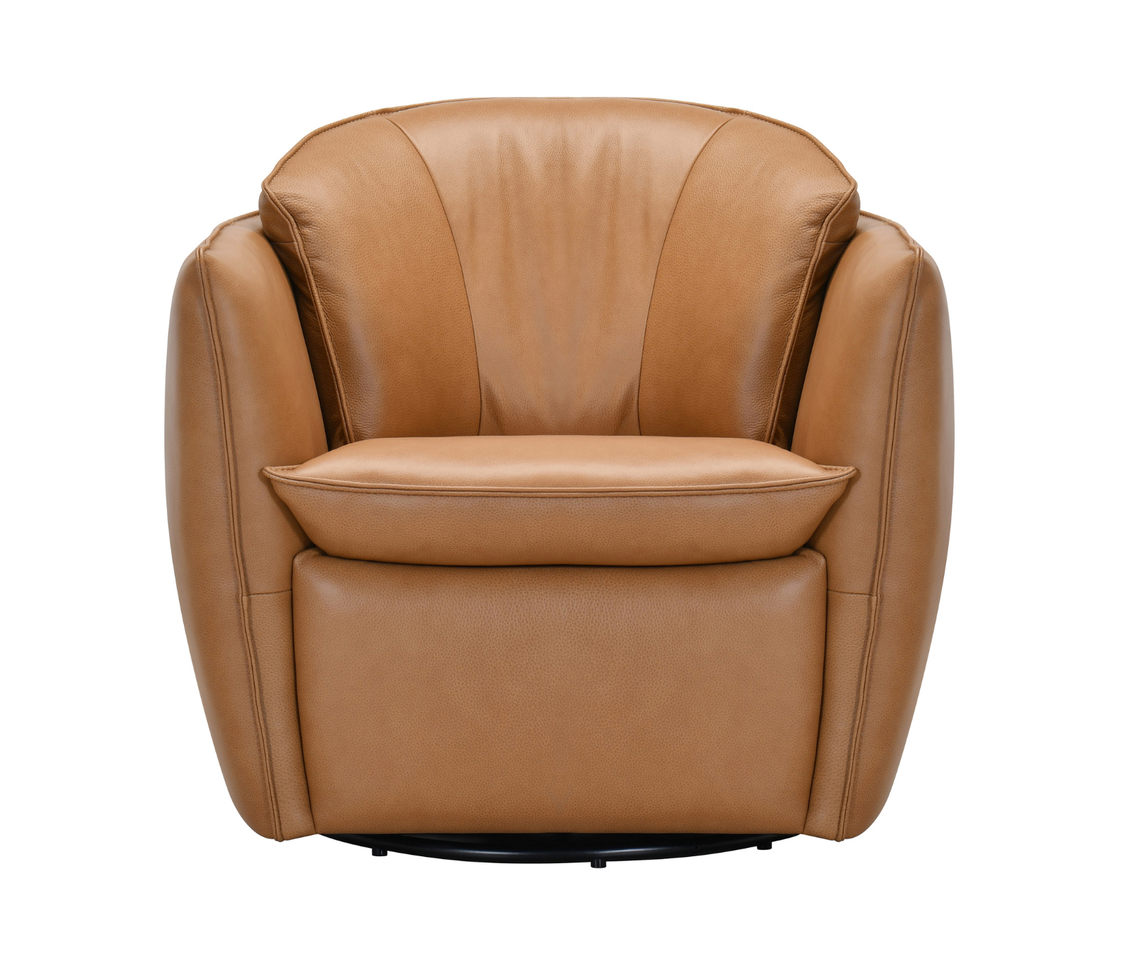 Hermes Swivel Chair - Toffee Leather