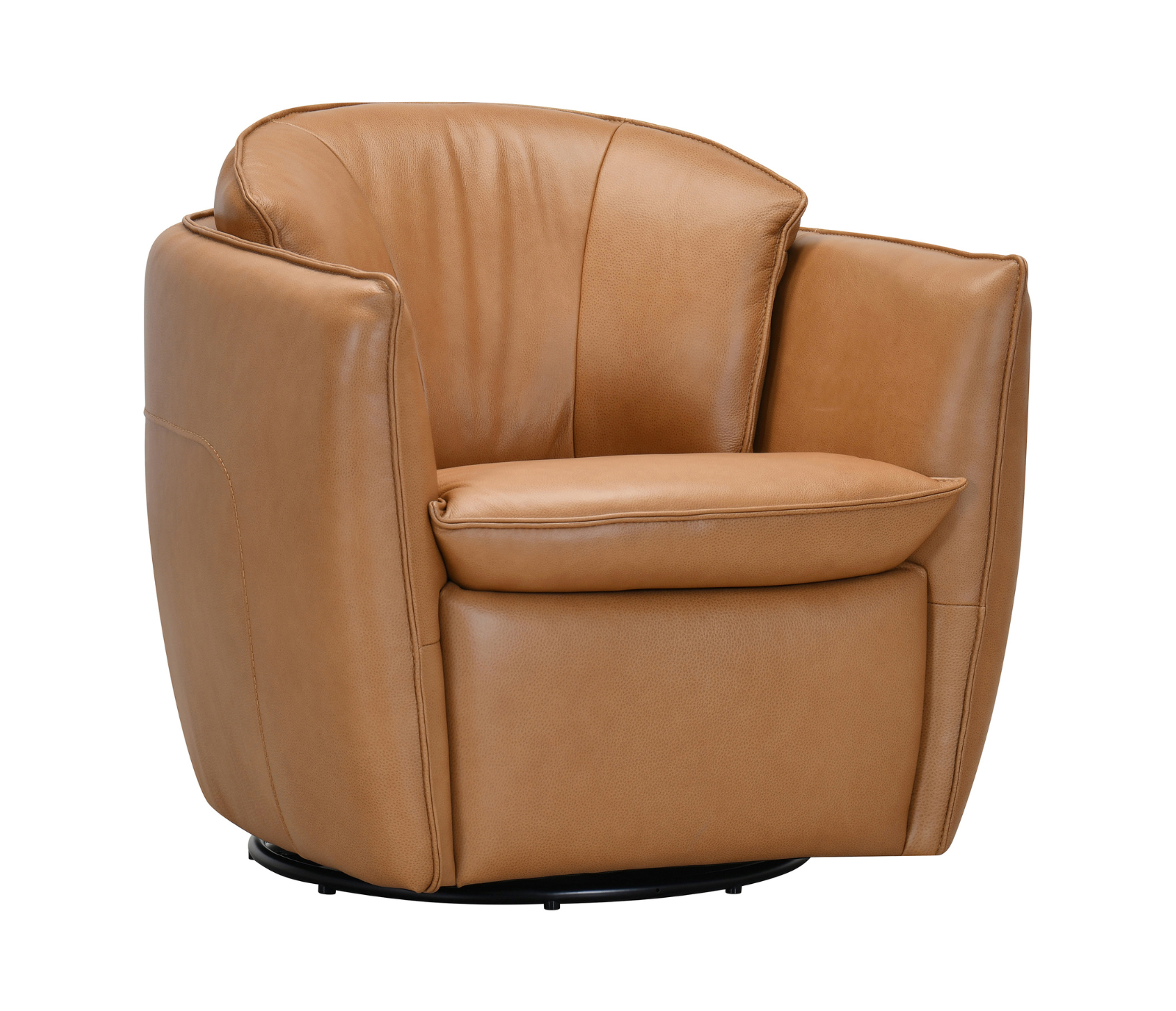 Hermes Swivel Chair - Toffee Leather