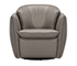 Hermes Swivel Chair - Mushroom Leather