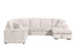 Hush 4 Piece Sectional w/ Pull-Out Sleeper - Greige Fabric