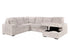 Hush 4 Piece Sectional w/ Pull-Out Sleeper - Greige Fabric