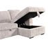 Hush 4 Piece Sectional w/ Pull-Out Sleeper - Greige Fabric