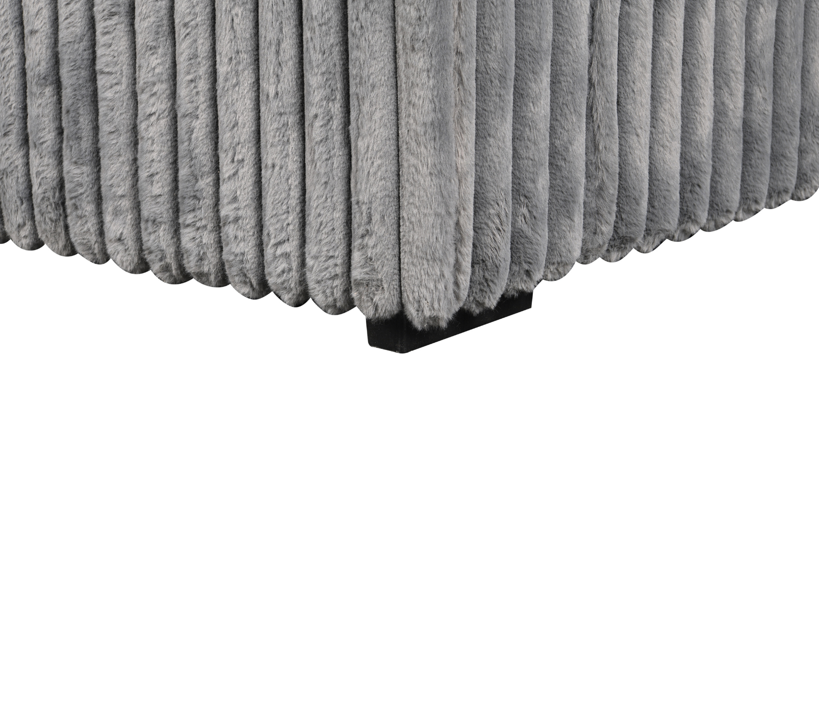 Hush 4 Piece Sectional w/ Pull-Out Sleeper - Shadow Grey Fabric