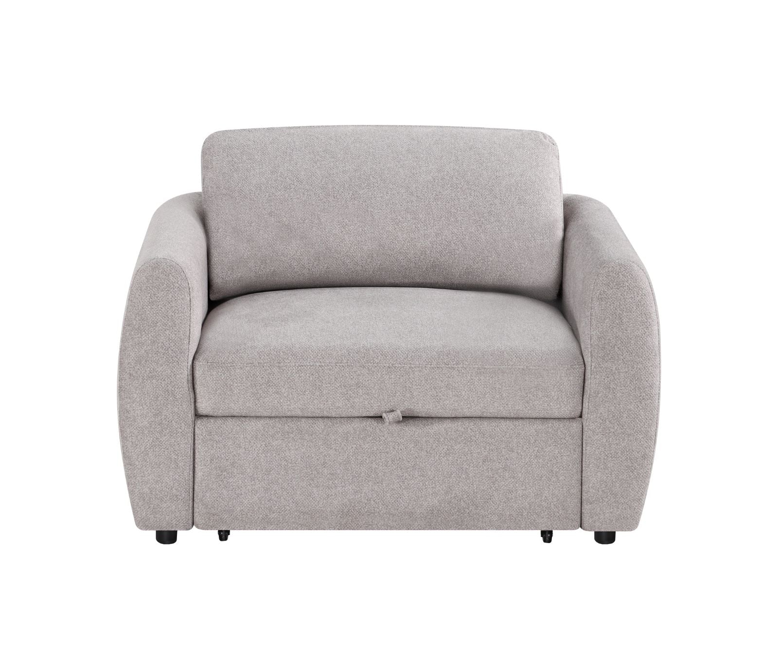 Idris Chair w/ Pull-Out Sleeper - Pebble Greige Fabric