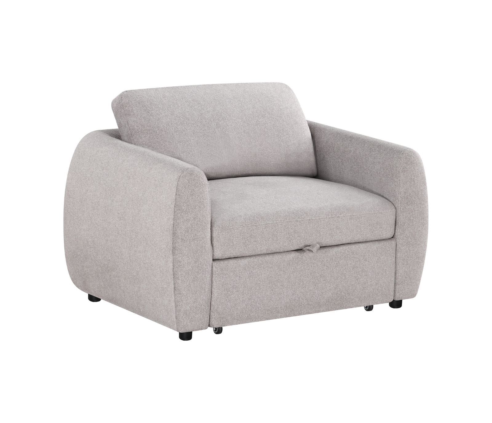 Idris Chair w/ Pull-Out Sleeper - Pebble Greige Fabric