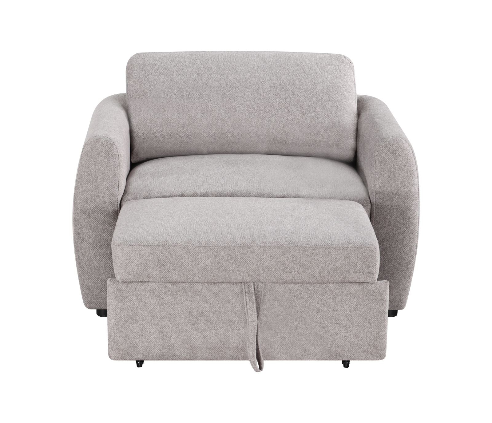 Idris Chair w/ Pull-Out Sleeper - Pebble Greige Fabric