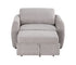 Idris Chair w/ Pull-Out Sleeper - Pebble Greige Fabric