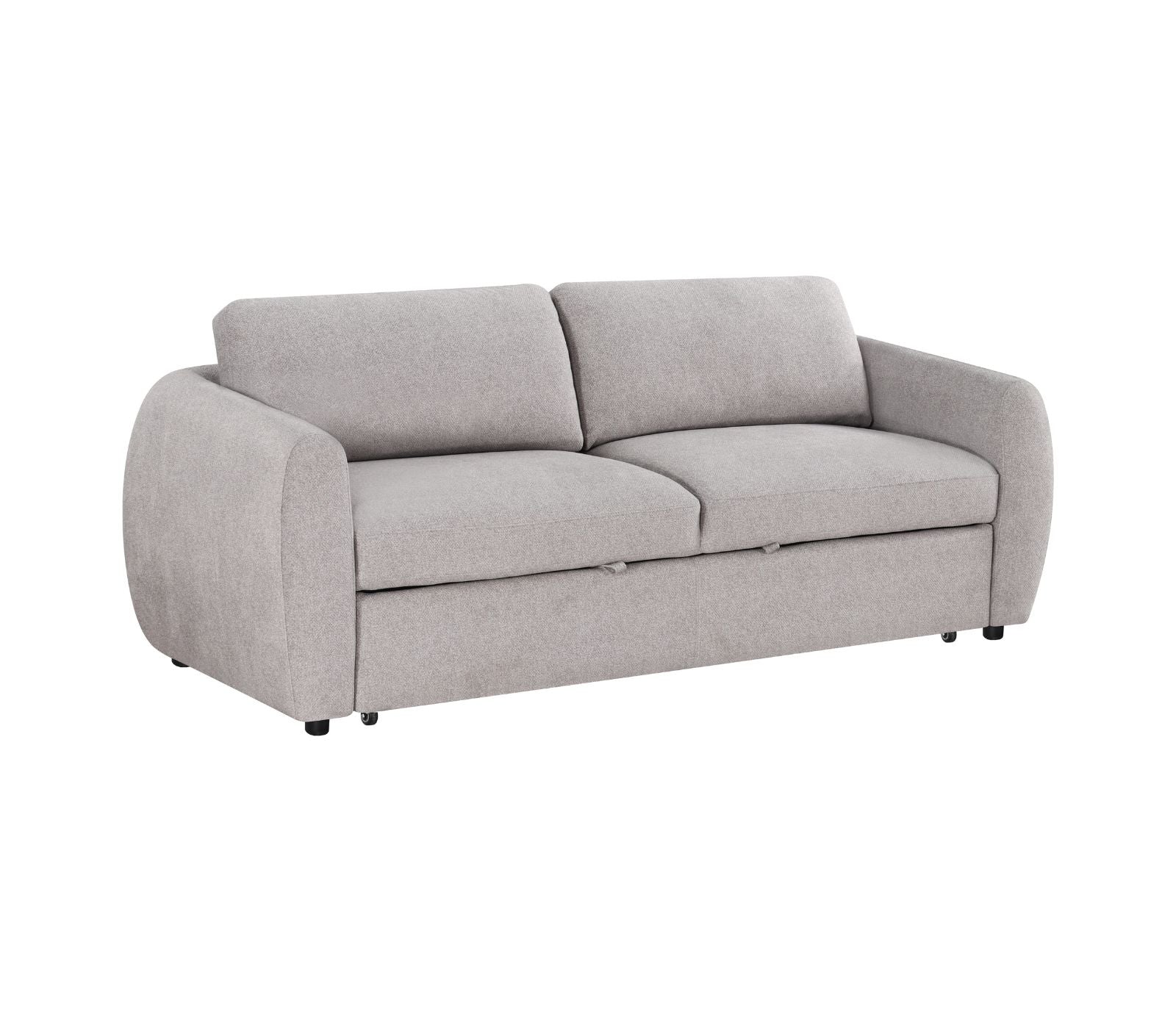Idris Sofa w/ Pull-Out Sleeper - Pebble Greige Fabric