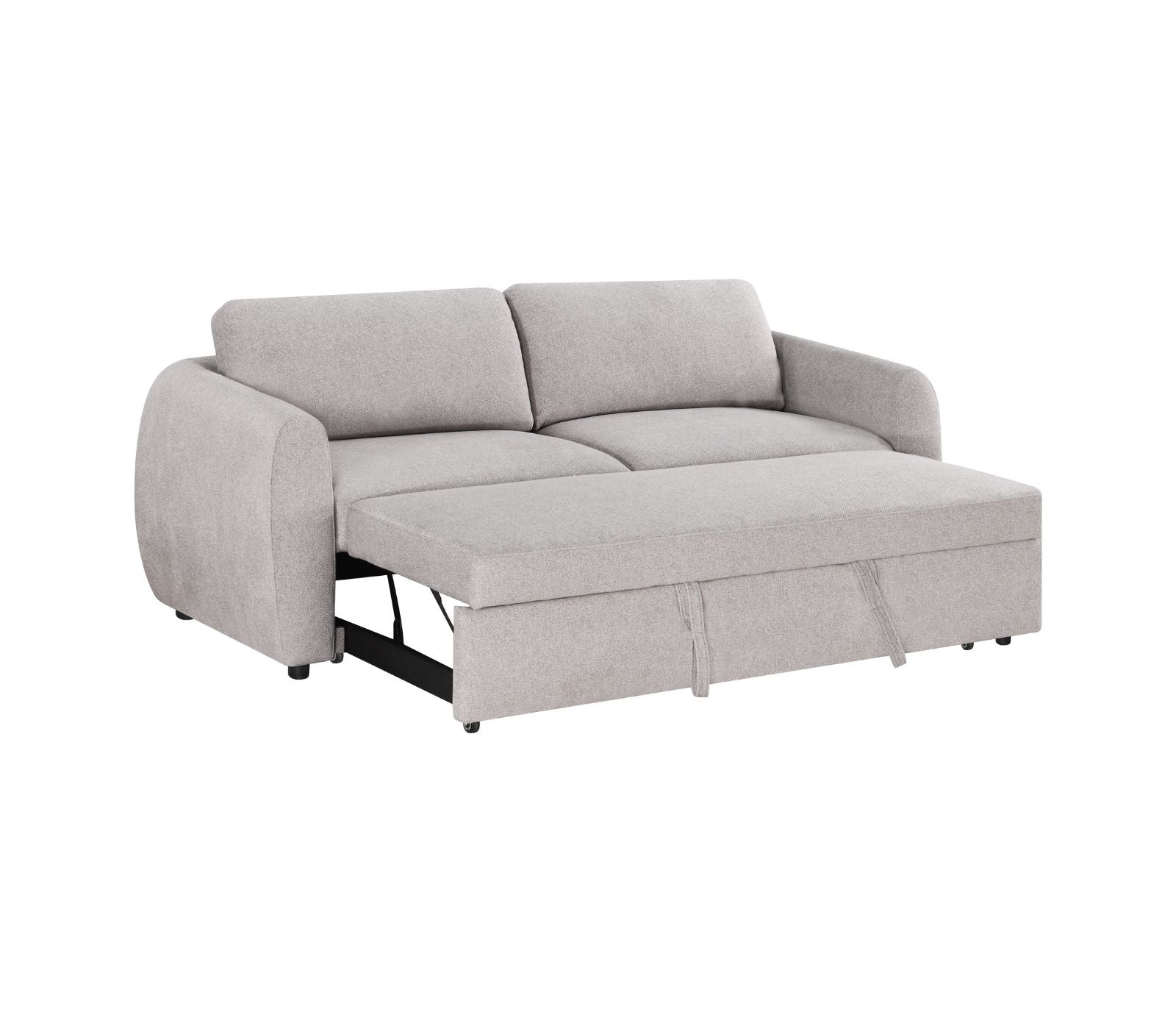 Idris Sofa w/ Pull-Out Sleeper - Pebble Greige Fabric