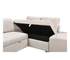 Kayden 3 Piece Sectional w/ Pull-Out Sleeper - Beige Fabric